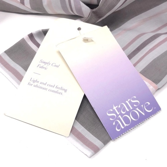 🌺 Stars Above Stripe Button Down Soft Stripe Shirt Size S NWT - Picture 7 of 10